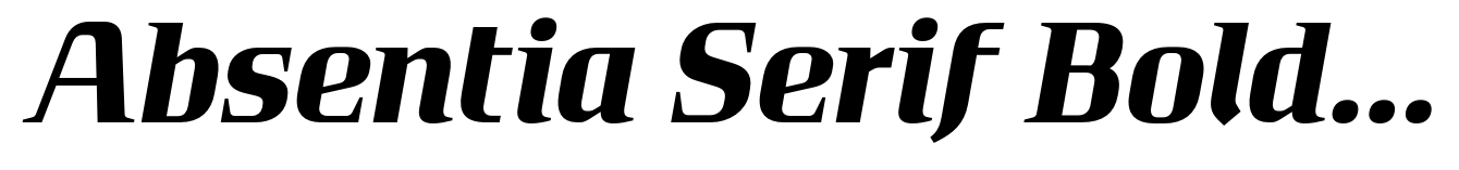 Absentia Serif Bold Italic